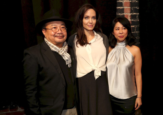 Angelina Jolie - Golden Globes Foreign Language Nominees Panel 01/06/2018