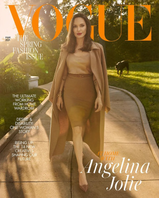 Angelina Jolie by Craig McDean for British Vogue \\ 2021