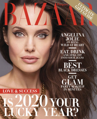ANGELINA JOLIE in Harper’s Bazaar Magazine, December 2019/January 2020
