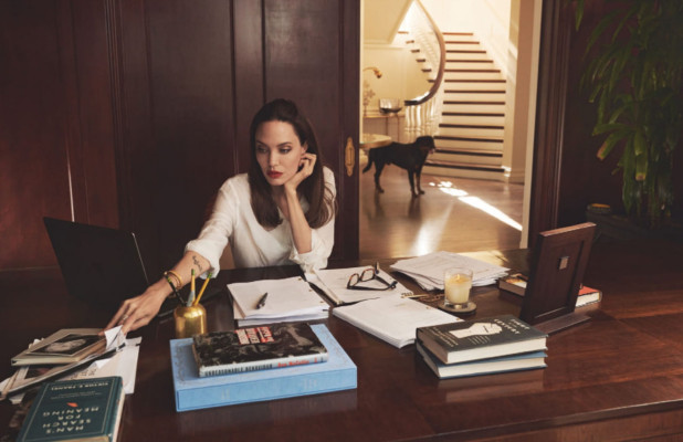Angelina Jolie by Craig McDean for British Vogue \\ 2021