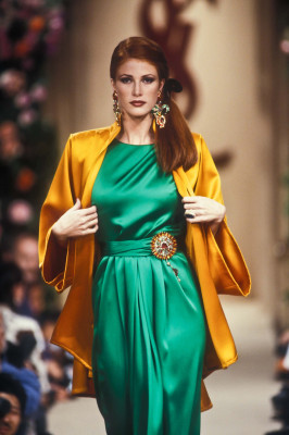 Angie Everhart ~ Yves Saint Laurent Haute Couture FW 1992