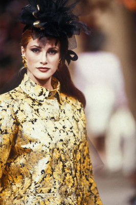 Angie Everhart ~ Yves Saint Laurent Haute Couture FW 1992