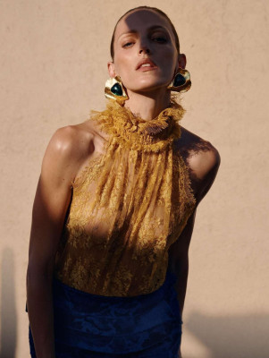 Anja Rubik for Elle Fr n.4131 by Cass Bird