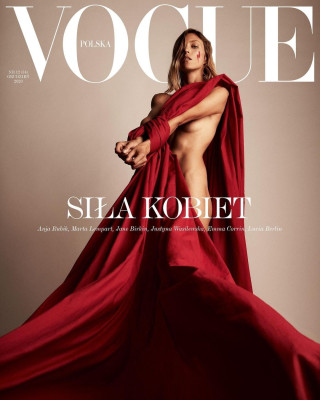 Anja Rubik by Herself for Vogue Poland || December 2020