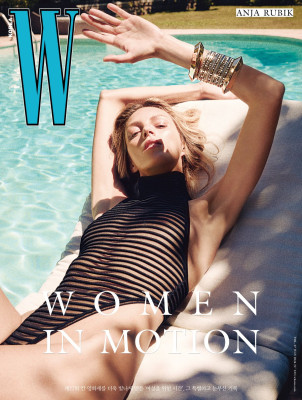 Carla Bruni &amp;amp; Anja Rubik for W Magazine Korea, June 2024