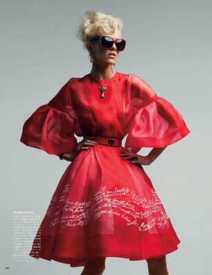 Anja Rubik ~ Vogue Japan May 2012 by Patrick Demarchelier