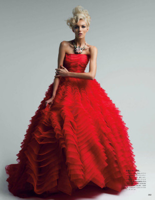 Anja Rubik ~ Vogue Japan May 2012 by Patrick Demarchelier