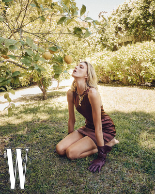Anja Rubik ~ W Magazine Korea July 2024 by Mok Jung - Wook