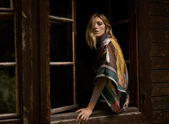Anja Rubik for Zara AW 2021 Scarf Collection