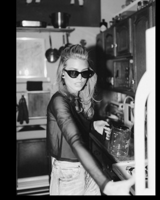 ANNALYNNE MCCORD at a Black and White Photoshoot 05/03/2020