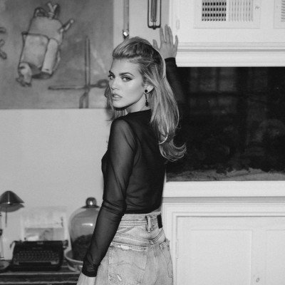 ANNALYNNE MCCORD at a Black and White Photoshoot 05/03/2020