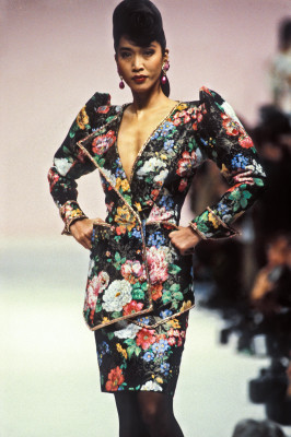 Anna Bayle for Emanuel Ungaro Haute Couture SS 1989