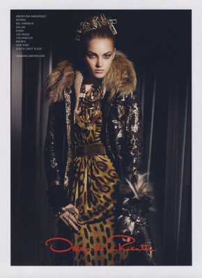 Anna Jagodzinska ~ Oscar de la Renta Fall/Winter 2009.10 by Craig McDean