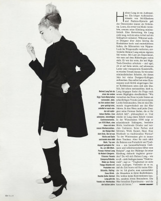 Anna Klevhag ~ ELLE Germany September 1995 by Tiziano Magni