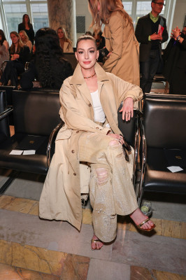 Anne Hathaway at Ralph Lauren Fashion Show in New York City