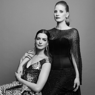 Anne Hathaway and Jessica Chastain – 76th Golden Globe Awards Photoshoot