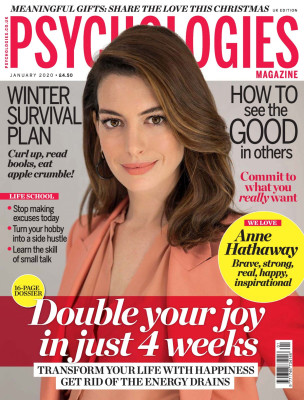 ANNE HATHAWAY in Psychologies Magazine, UK January 2020