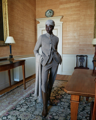 Anok Yai ~ Loro Piana F/W 2024.25 by Mario Sorrenti