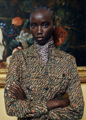 Anok Yai ~ Loro Piana F/W 2024.25 by Mario Sorrenti