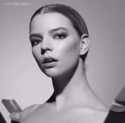 ANYA TAYLOR-JOY for Viktor &amp; Rolf Flowerbomb Fragrance, 2019
