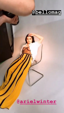 Ariel Winter – Bello Magazine Photoshoot BTS, February 2019
