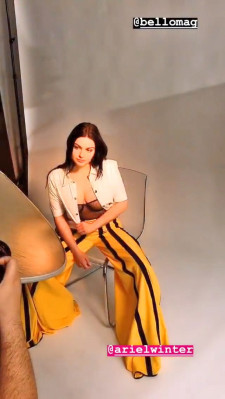 Ariel Winter – Bello Magazine Photoshoot BTS, February 2019