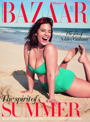 ASHLEY GRAHAM in Harper’s Bazaar Magazine, July 2019