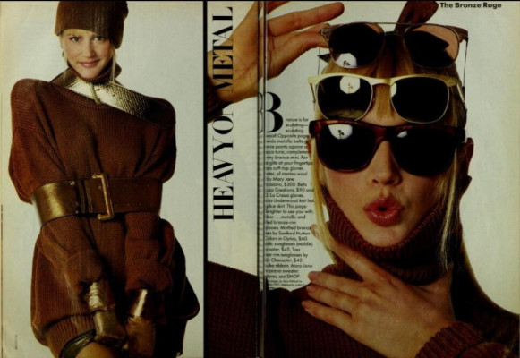 Ashley Richardson for Mademoiselle nov 1987