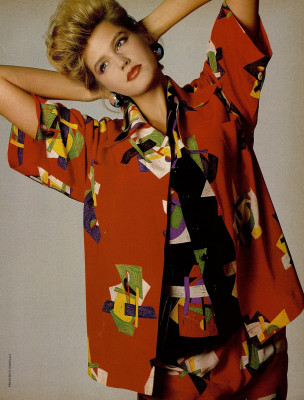 Ashley Richardson for Harper&#039;s Bazaar March 1985 