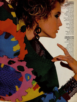 Ashley Richardson for Harper&#039;s Bazaar March 1985 
