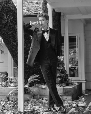 Austin Butler by Julian Ungano for 80th Golden Globe Awards in LA 01/10/2023