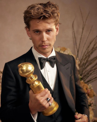 Austin Butler by Raven B. Varona for 80th Golden Globe Awards in LA 01/10/2023