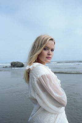 AVA PHILLIPPE at a Photoshoot on the Beach in Miami 2019