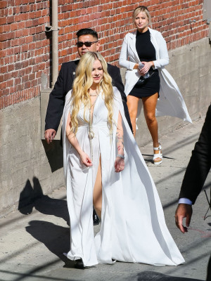 Avril Lavigne Leaving Jimmy Kimmel Live! 09/12/2018