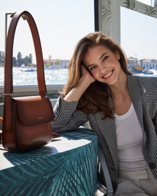 Barbara Palvin - Giorgio Armani La Prima pop up set up in Venice 09/02/2021