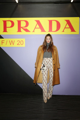 Barbara Palvin – Prada Show at Milan Menswear Fashion Week 01/12/2020