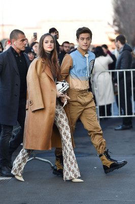Barbara Palvin – Prada Show at Milan Menswear Fashion Week 01/12/2020
