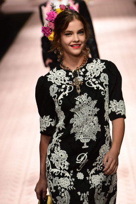 Barbara Palvin at Dolce &amp; Gabbana Fashion Show in Milan 09/23/2018  