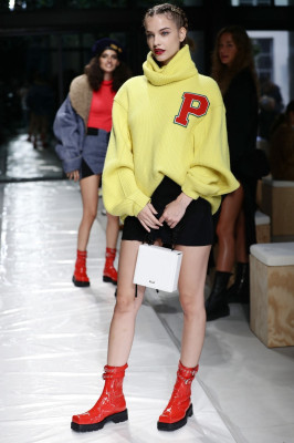 Barbara Palvin - Philosophy Di Lorenzo Serafini Fashion Show in Milan 09/25/2021