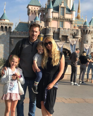 Barry Sloane with family at Disneyland in Anaheim 10/08/2018
