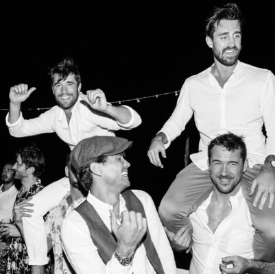 Barry Sloane - Emily VanCamp &amp; Joshua Bowman Wedding in Harbor Island 12/15/2018