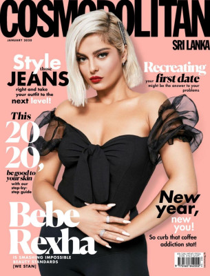 BEBE REXHA on the Cover of Cosmopolitan Magazine, Sri Lanka January 2020