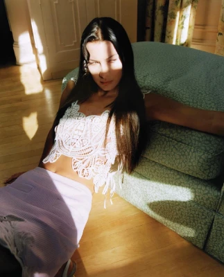Bella Hadid by Halry Weir for self-portrait S/S 2022