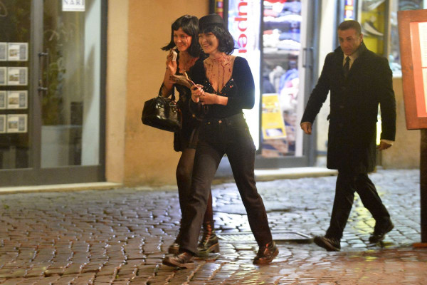 BELLA HADID Celebrates Halloween on the Streets of Rome 11/01/2017  