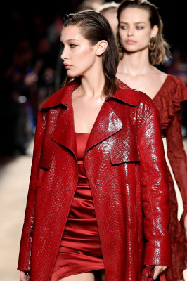 Bella Hadid at Roberto Cavalli Runway Show at Milan Fashion Week 02/23/2018  