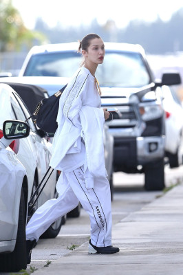 BELLA HADID Arrives in Miami on a Private Plane 11/24/2017
