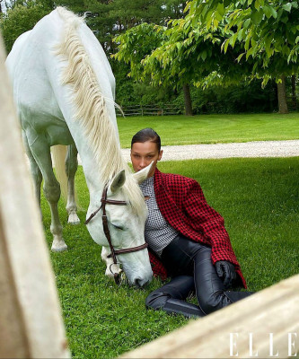 BELLA HADID for Elle Magazine, August 2020