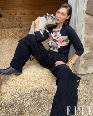 BELLA HADID for Elle Magazine, August 2020