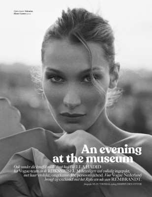 BELLA HADID in Vogue Magazine, Netherlands November 2019 Issue