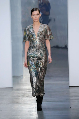 Bella Hadid – Carolina Herrera Runway Show at 2017 NYFW in NY